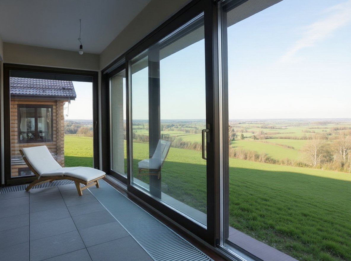 Портальные окна в загородном доме