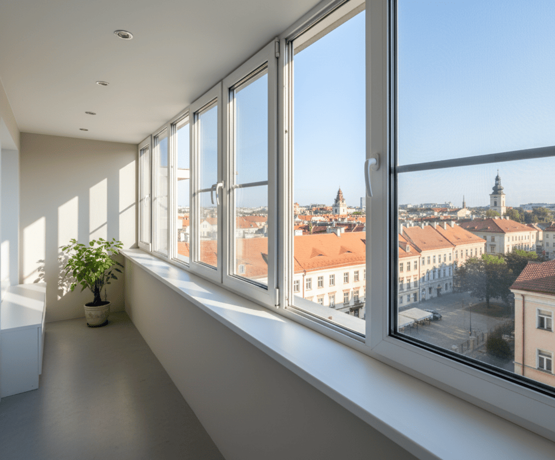 Остекление балкона 5 метров