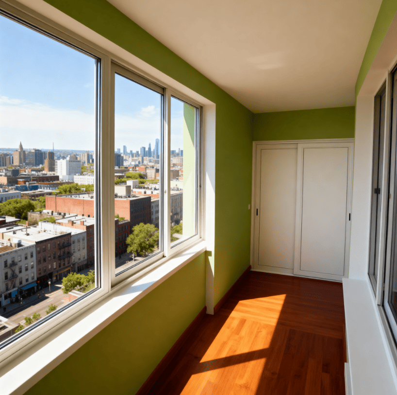 Остекление балкона 4 метра