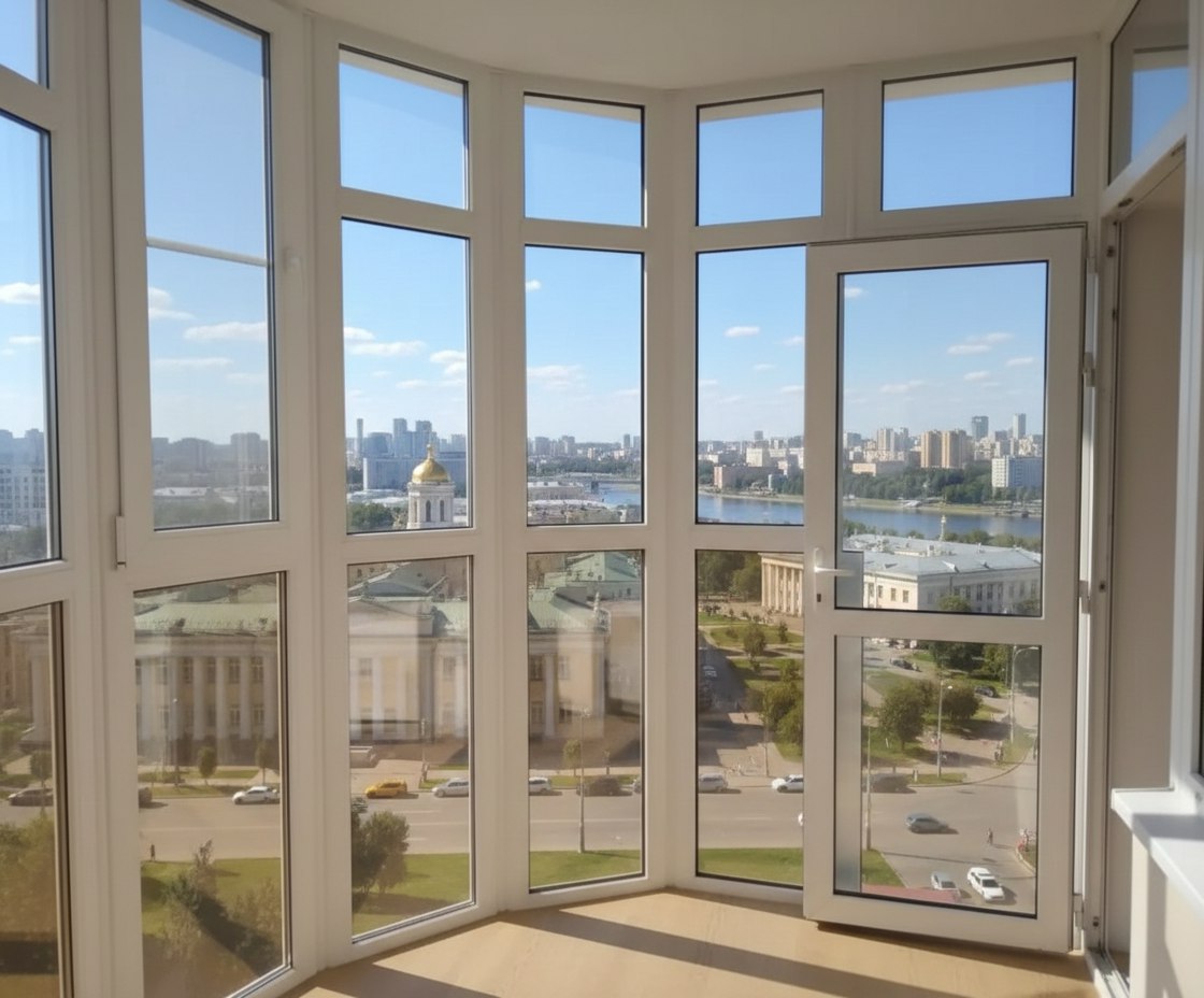 Эркерное остекление балкона в Москве 