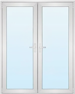 Алюминиевая дверь Дверь 2-х створчатая 1500x2100