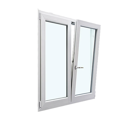 Алюминиевое окно 2-х створчатое 1450x1415