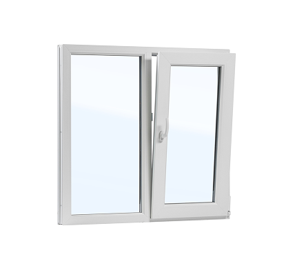 Пластиковое окно 2-х створчатое 1450x1415
